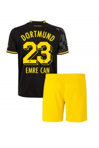 Fotbalové Dres Borussia Dortmund Emre Can #23 Dětské Venkovní Oblečení 2022-23 Krátký Rukáv (+ trenýrky)